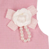 Teensy Lined Jacquars A-Line Dress - Pink