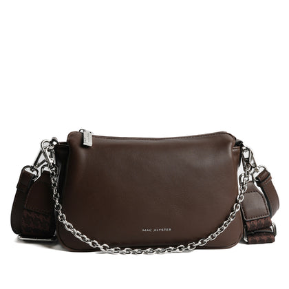 Mac Alyster Milan Besace Bag - Chocolate