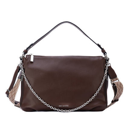 Mac Alyster Milan Shoulder Bag - Chocolate
