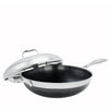 COOKCELL 30cm wok with Centre Glass Stainless Steel Rim