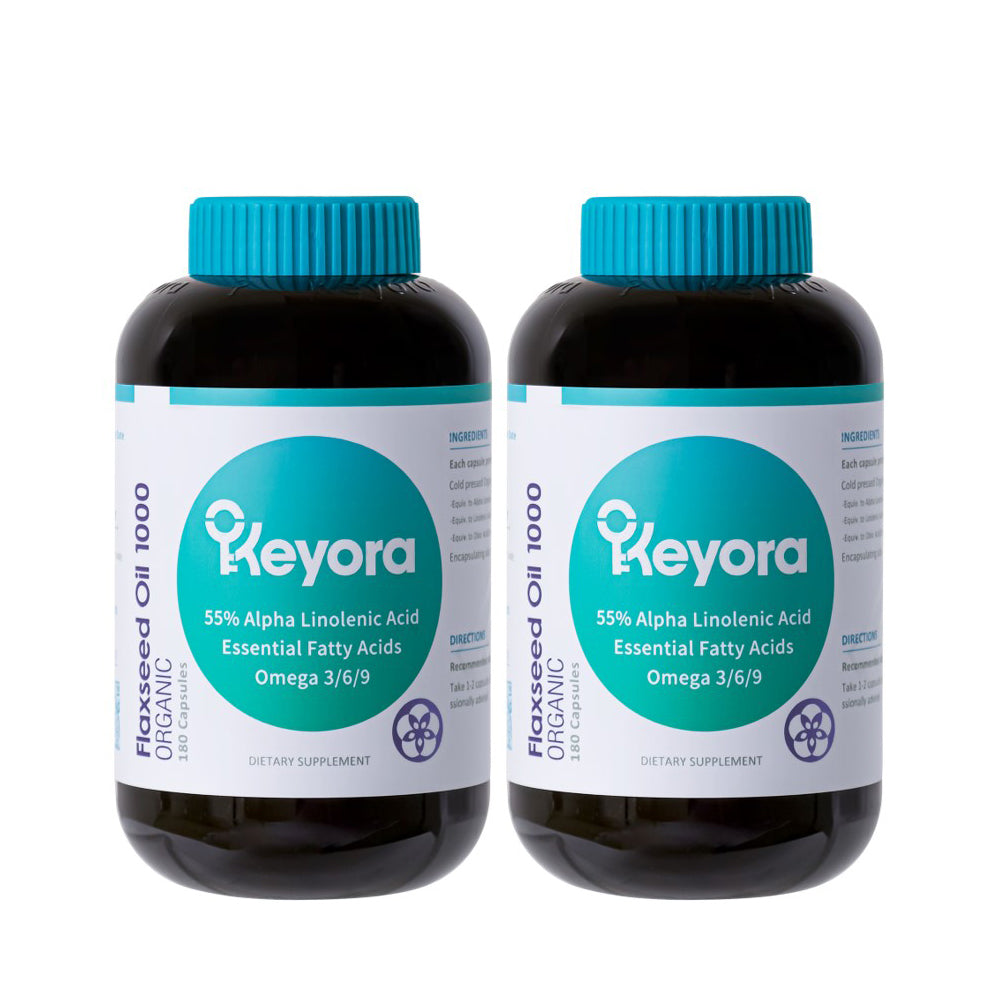 Keyora Flaxseed Oil 1000 180s - Bundle of 2