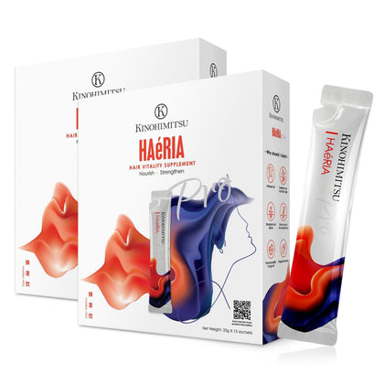 [Bundle of 2] Kinohimitsu HAéRIA Pro (Hair Vitality) - 25g x 15 Sachets