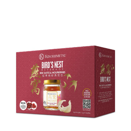 Kinohimitsu Bird's Nest with Red Dates & Wolfberries (75ml x 6 Bottles)