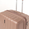 LASELLE FLEXLITE 28" 100% Polypropylene Double-Wheel Expandable Hard Case Spinner with Anti-Theft Zipper & TSA Lock - Rosewood