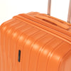 LASELLE FLEXLITE 24" 100% Polypropylene Double-Wheel Expandable Hard Case Spinner with Anti-Theft Zipper & TSA Lock - Tangerine