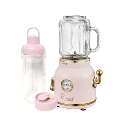 La gourmet 600ml Healthy Retro Juice Blender Set - Flamingo Pink (LGELRB393593)