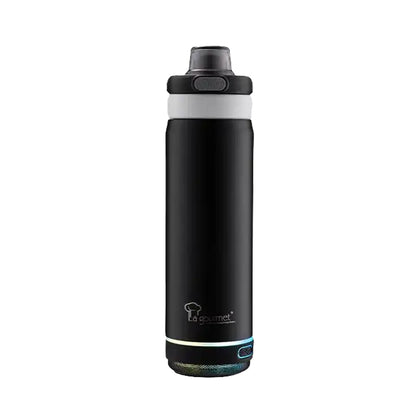 La gourmet 500ml Hydrotune Thermal Bottle with Bluetooth Speaker - Black