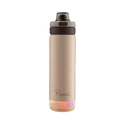 La gourmet 500ml Hydrotune Thermal Bottle with Bluetooth Speaker - Beige