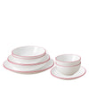 La gourmet 10-pc Pearl Luxe Dinner Set - Garnet