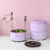 [ONLINE EXCLUSIVE] La gourmet 2.1L 3 Tier Tin Carrier - Periwinkle (LGPWE409607)