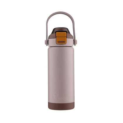 La gourmet 530ml Superwide Wave Terra Dual Cap Thermal Bottle - Moonstone Beige