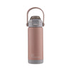 La gourmet 530ml Superwide Wave Terra Dual Cap Thermal Bottle - Rose Quartz