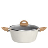 La gourmet 24cm Shogun Vanilla Ceramic Casserole (LGSNVA425157)