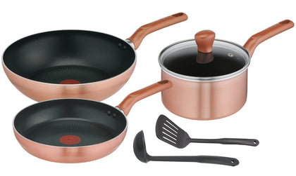 Tefal Cook & Shine 6pc Cookware Set (G807S6)
