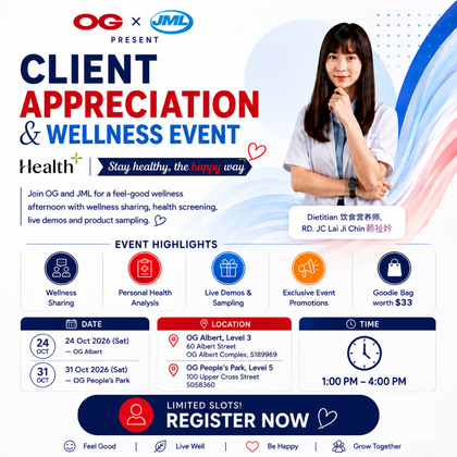 JML Health+ Client Appreciation & Wellness Event (24 & 31 Oct 2026)