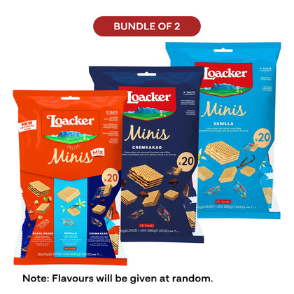 Loacker Classic Minis Crispy Wafers 200g – [11.11 Limited Time Bundle of 2]