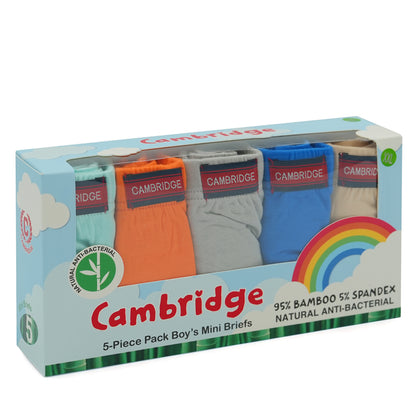 Cambridge 5 -pc Pack Boys' Mini Brief (M1490-1)