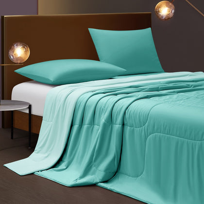 MARIE CLAIRE Cooling Blanket Solid Colour - Celeste / Icy Turquoise