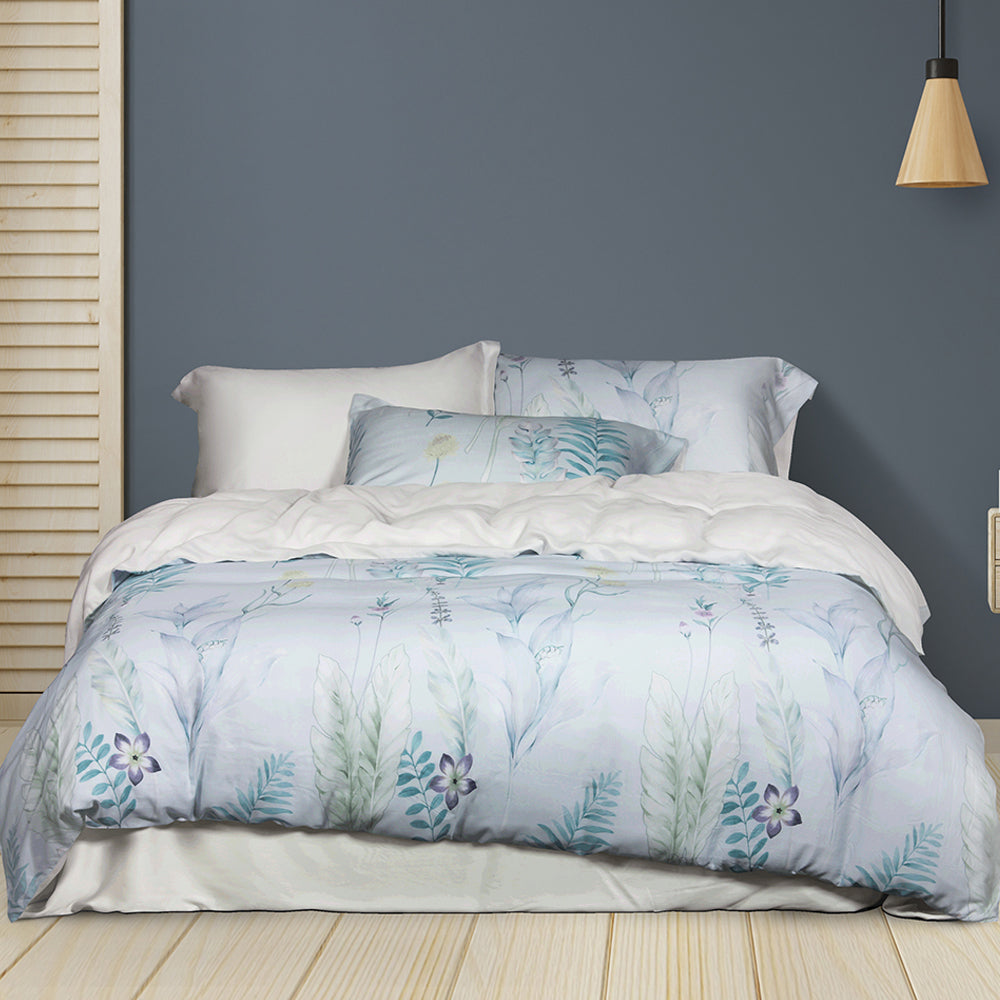 Marie Claire Lyocelle Collection 100% Printed Lyocelle (Rhizome) - Fitted Sheet Set/Bed Set