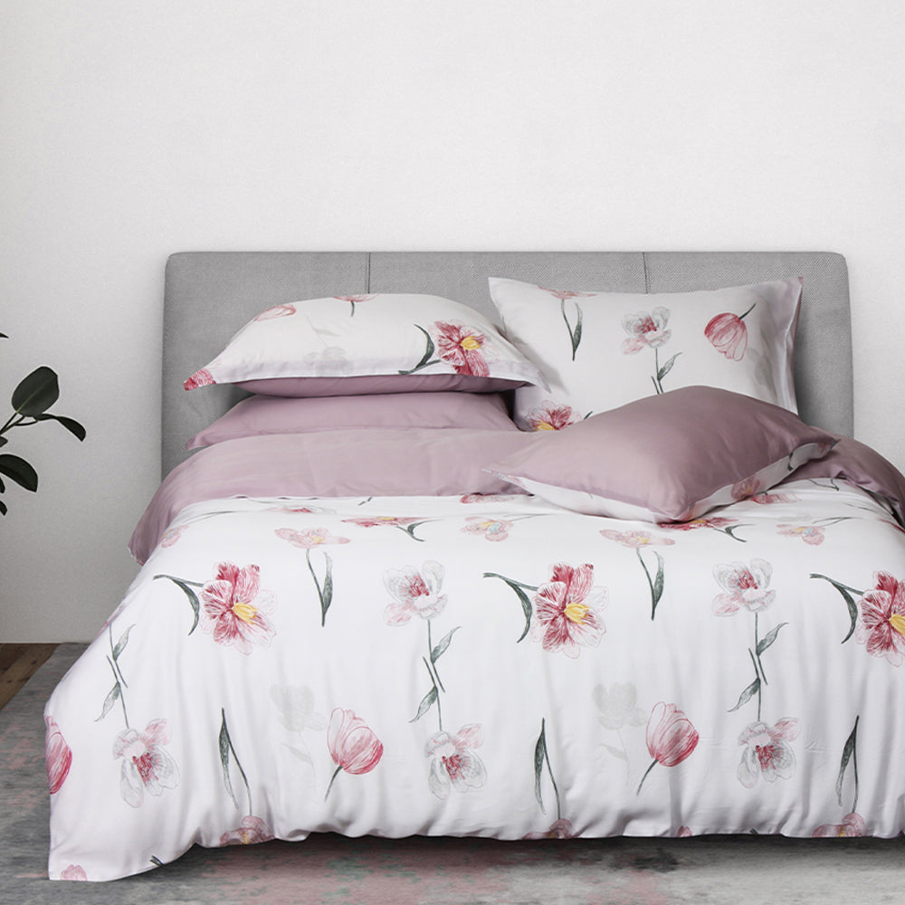 Marie Claire Lyocelle Collection 100% Printed Lyocelle (Gerbera) - Fitted Sheet Set/Bed Set