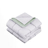 marie clarie Montaigne Collection Summer Quilt - Silver Steel / Cloudy Green