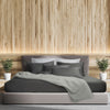 MARIE CLARIE Solid Superior Cotton Sateen Fitted Sheet Set -  Charcoal