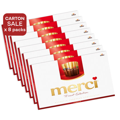 [ONLINE EXCLUSIVE Carton Sale] merci Finest Selection Chocolates Perfect Gift 8 packs x 400g (Expiry Date: 13 OCT 2026)