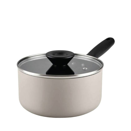 MEYER Bauhaus 18cm/1.9L Saucepan with Glass Lid - Warm Grey