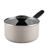 MEYER Bauhaus 20cm/2.8L Saucepan with Glass Lid - Warm Grey