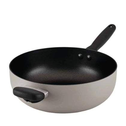 MEYER Bauhaus 26cm/3.8L Chef's Pan with Helper Handle - Warm Grey