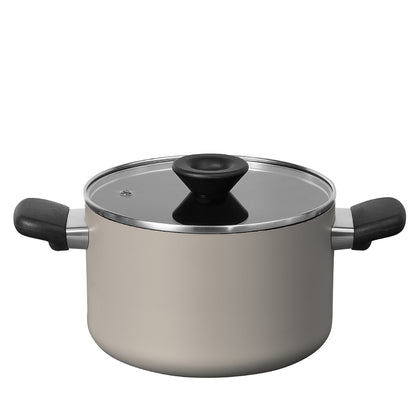 MEYER Bauhaus 20cm/4QT/3.8L Covered Saucepot - Warm Grey