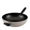 MEYER Bauhaus 28cm Stirfry Pan with Helper Handle - Warm Grey