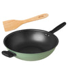 MEYER Moda 32cm Open Stirfry with Handle + Wooden Spatula