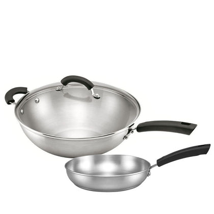 MEYER Centennial 30cm Covered Stirfry + 20cm Open Frypan