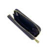 Mel&Co Saffiano-Effect Zip-Around Coin and Card Holder-Black