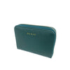 Mel&Co Saffiano-Effect Zip-Around Coin and Card Holder-Forest Green