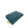 Mel&Co Saffiano-Effect Zip-Around Coin and Card Holder-Forest Green