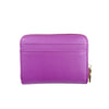 Mel&Co Saffiano-Effect Zip-Around Coin and Card Holder-Lilac