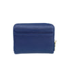 Mel&Co Saffiano-Effect Zip-Around Coin and Card Holder-Navy