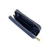 Mel&Co Saffiano-Effect Zip-Around Coin and Card Holder-Navy