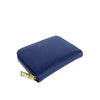 Mel&Co Saffiano-Effect Zip-Around Coin and Card Holder-Navy