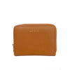 Mel&Co Saffiano-Effect Zip-Around Coin and Card Holder-Tan