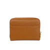 Mel&Co Saffiano-Effect Zip-Around Coin and Card Holder-Tan