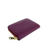 Mel&Co Saffiano-Effect Zip-Around Coin and Card Holder-Wine