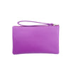 Mel&Co Saffiano-Effect Wristlet Loop Handle Pouch -Lilac