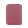 Mel&Co Saffiano Leatherette Key Holder with Gusset Pocket-Rose