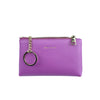 Mel&Co Saffiano-Effect Coin Pouch with Keyring- Lilac