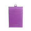 Mel&Co Saffiano-Effect Basic Lanyard Card Holder-Lilac