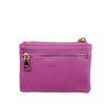 Mel&Co Saffiano-Effect Front Flap Pocket Pouch with Keyring-Lilac