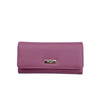 Mel&Co Saffiano Leatherette Tri-Fold Long Wallet-Rose